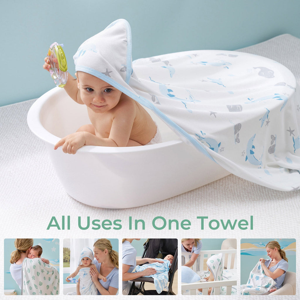 Momcozy Baby Hooded Bath Towel