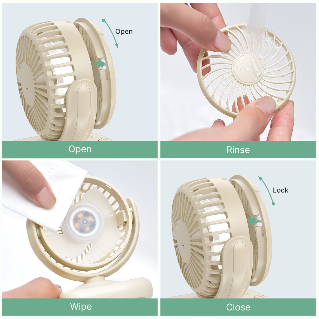 Momcozy Clip-On 4-Speed Stroller Fan