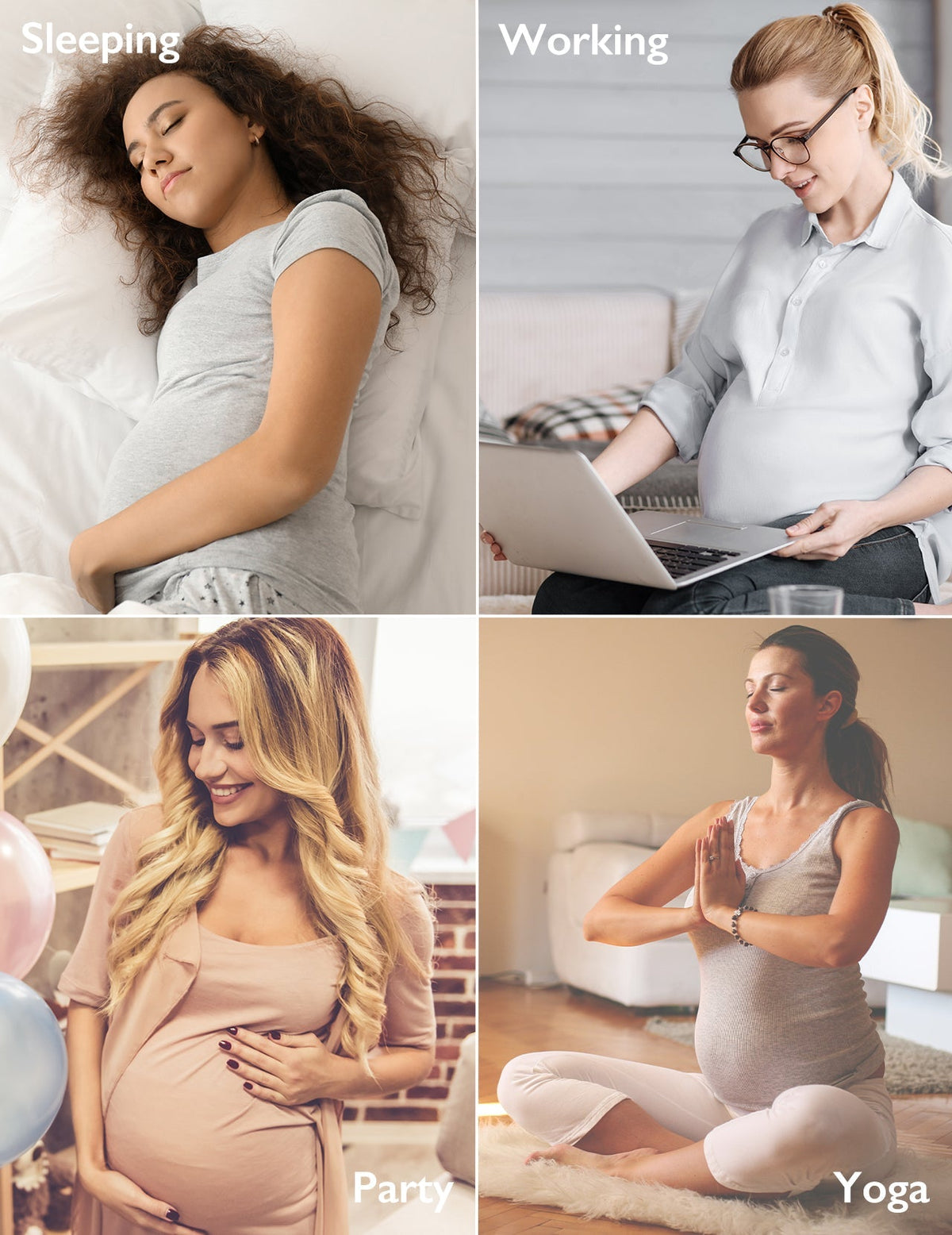 Ergonest Maternity Belly Band & High Waist Pregnancy Underwear Bundle