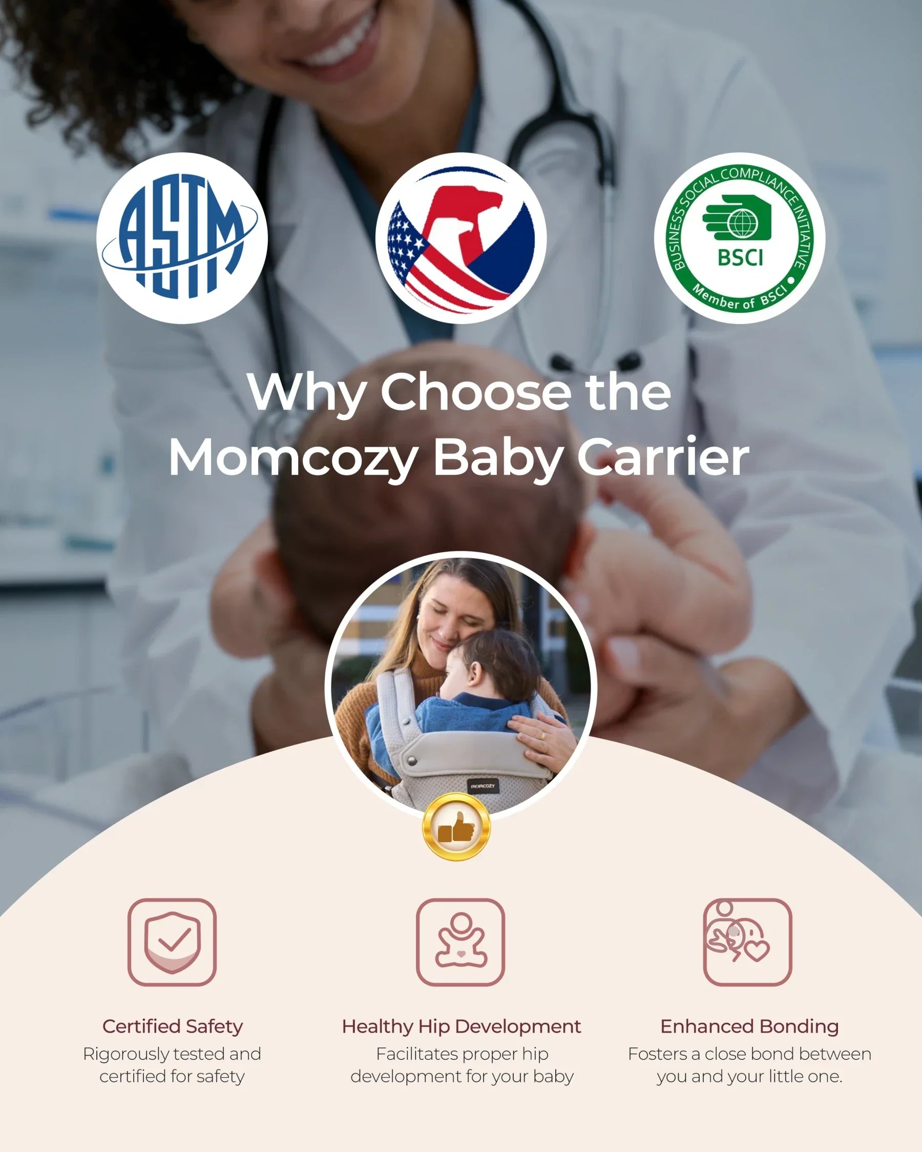 2-In-1 Hip Seat Baby Carrier