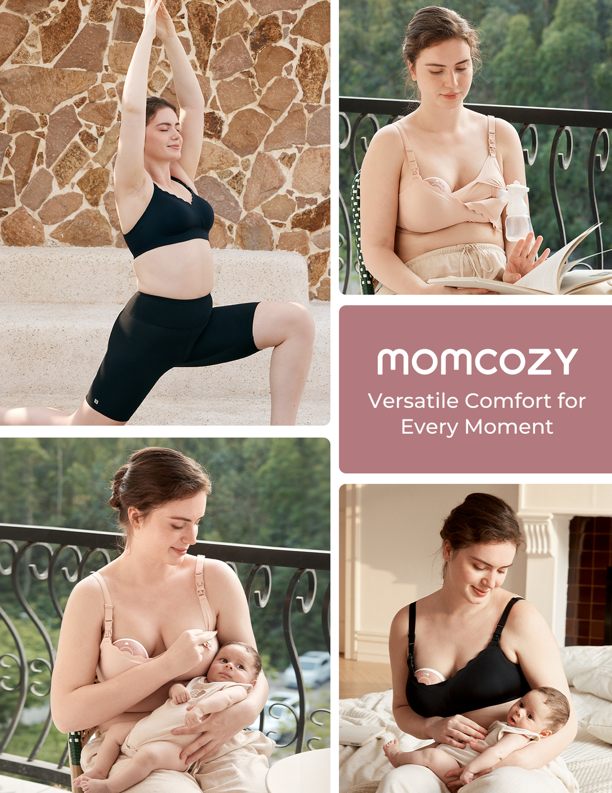 Momcozy Cooling Hands-Free Nursing & Pump Bra