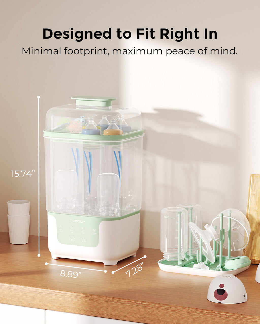 Momcozy 4 in 1 Compact Bottle Sterilizer and Dryer
