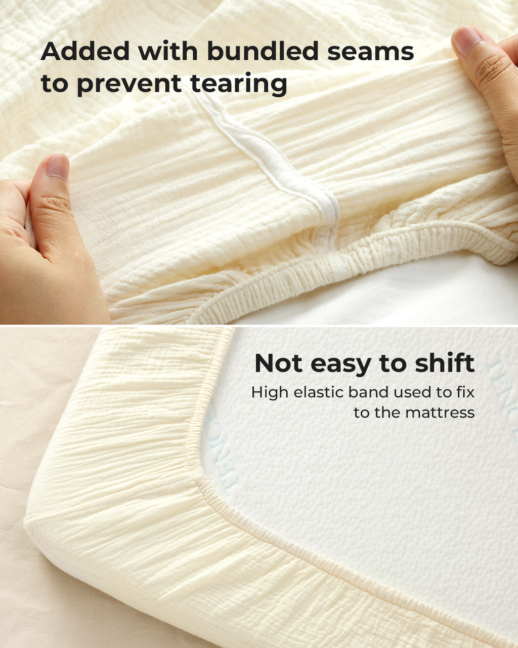 Momcozy Muslin Fitted Crib Sheets - 2 sizes - Bravery Giraffe