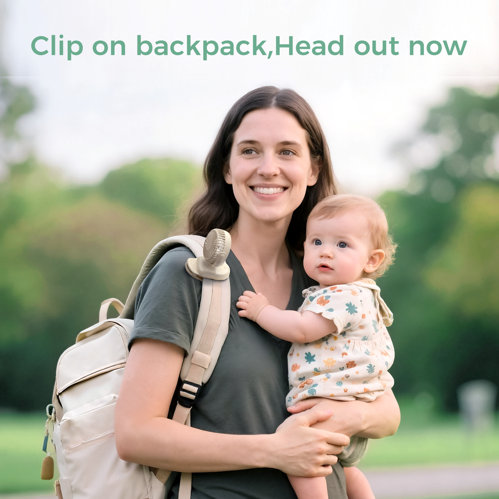 Momcozy Clip-On 4-Speed Stroller Fan