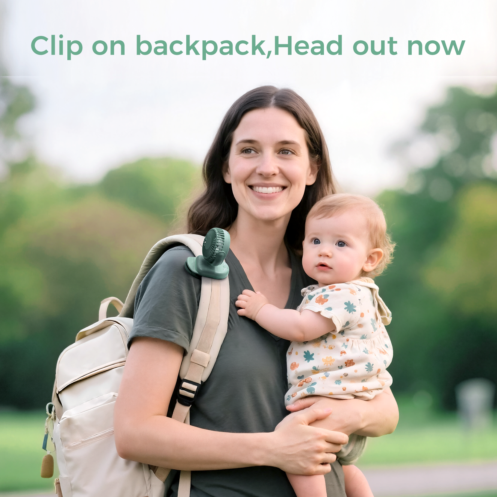 Momcozy Clip-On 4-Speed Stroller Fan