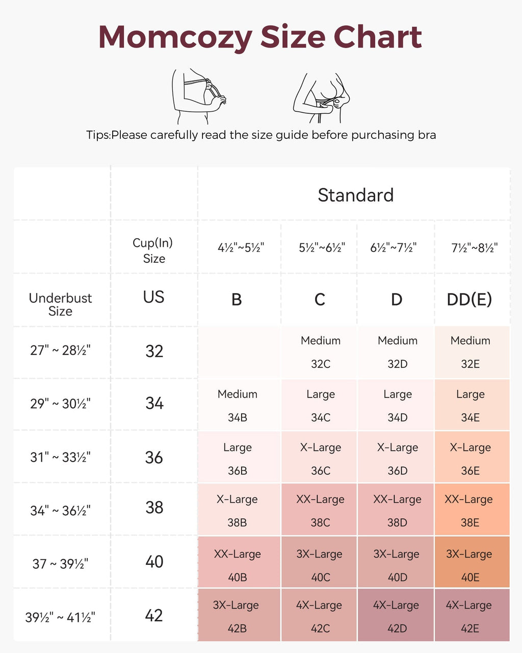 Momcozy U.S. Cotton Seamless Wireless Everyday Bras