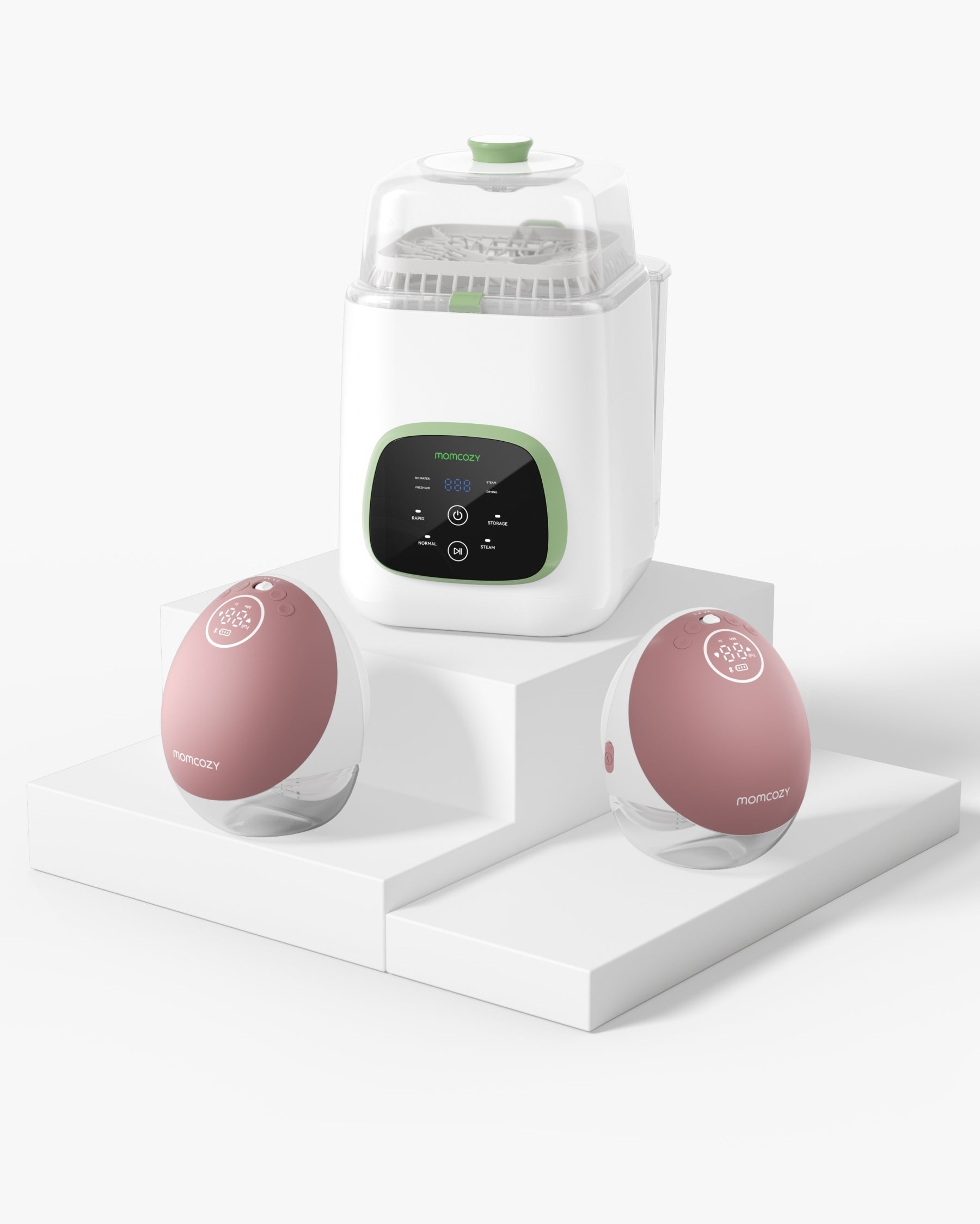 Pump & Clean Bundle: M9 Hands-free Breast Pump and KleanPal Pro Baby Bottle Washer and Sterilizer