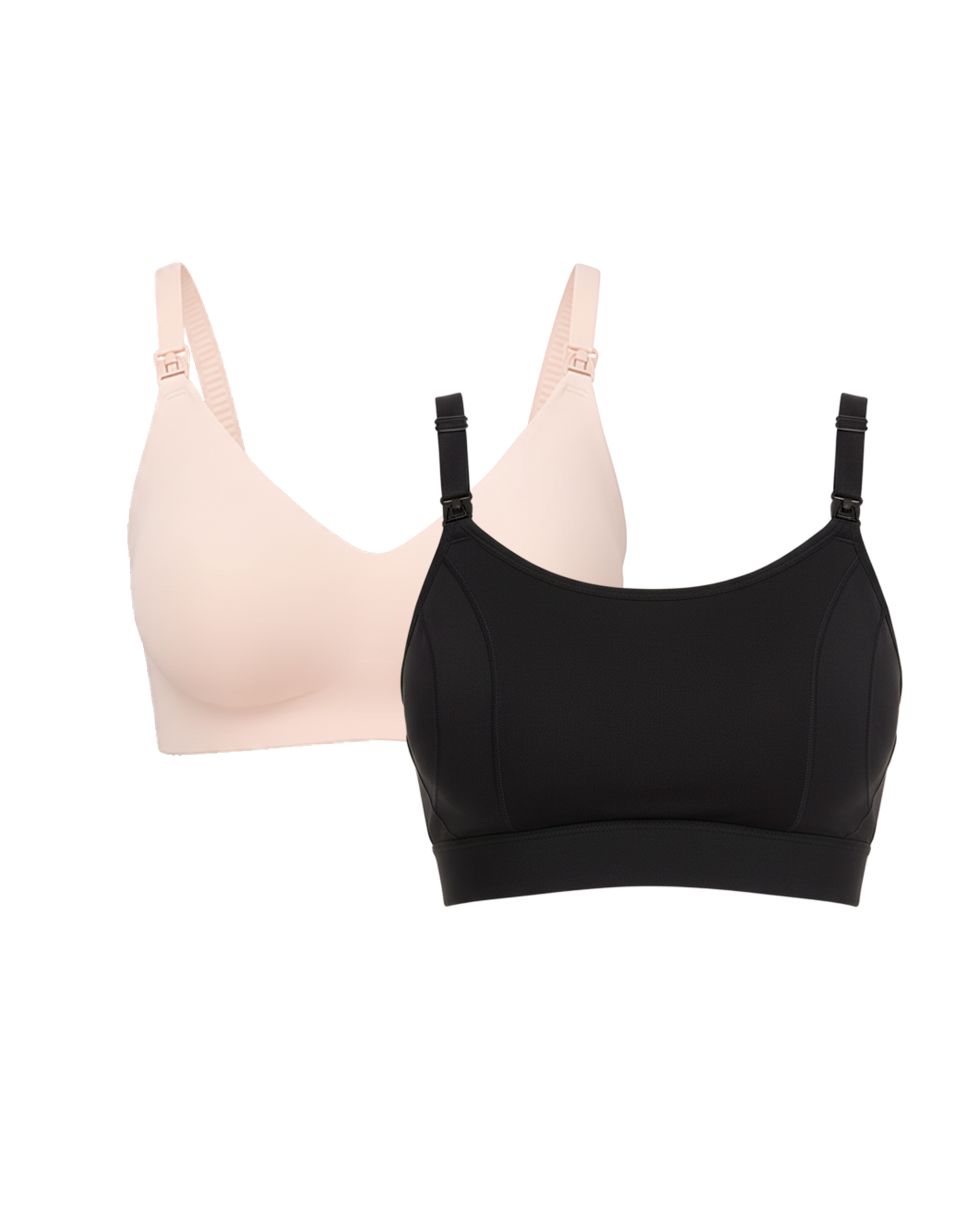 Ultra Soft Seamless Nursing Bra YN21 & The Original: Our Basic Pumping Bra YN08 Bundle