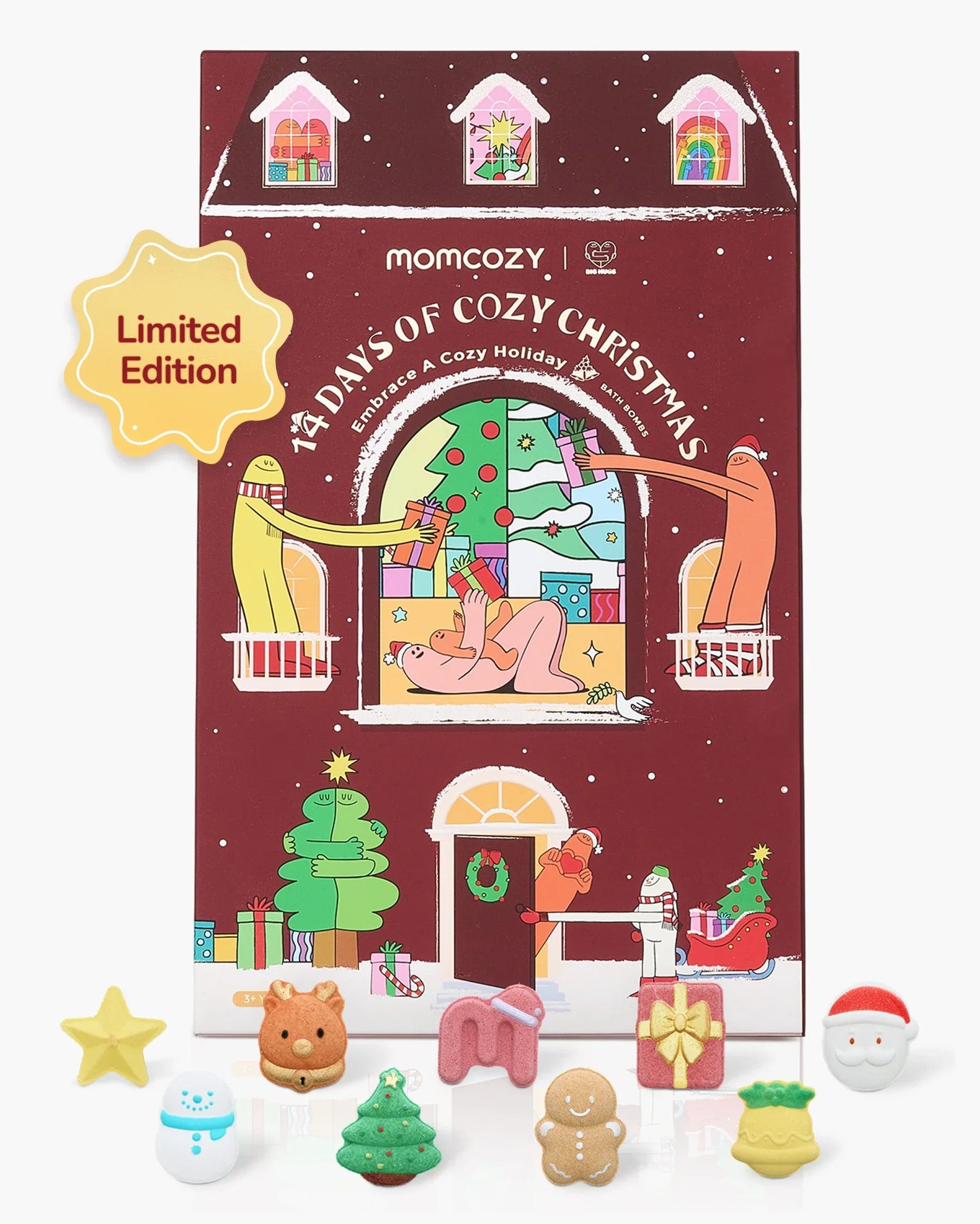 Momcozy & BIG HUGS Christmas Bath Bombs Gift Set (14 Pcs)