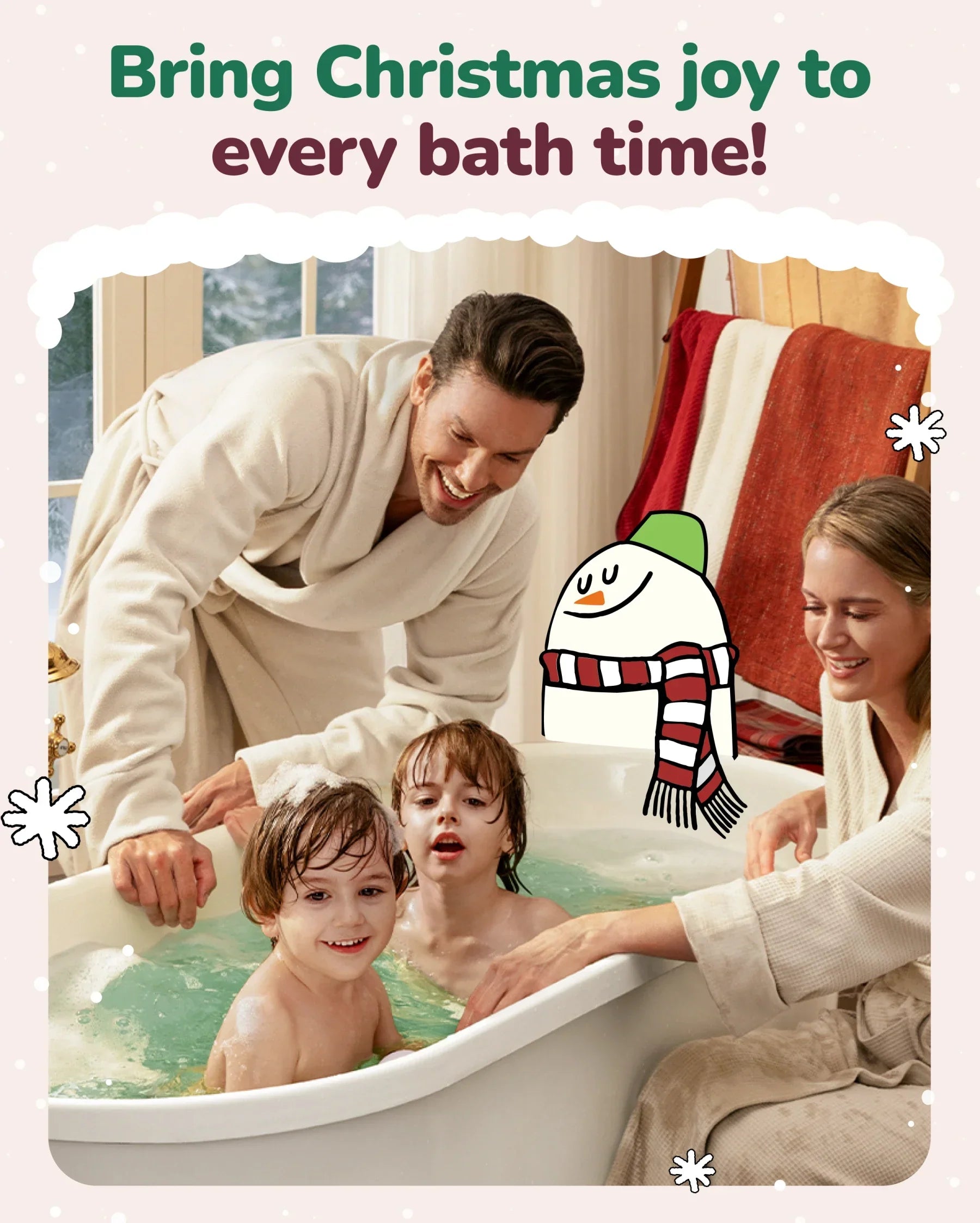 Momcozy & BIG HUGS Christmas Bath Bombs Gift Set (14 Pcs)