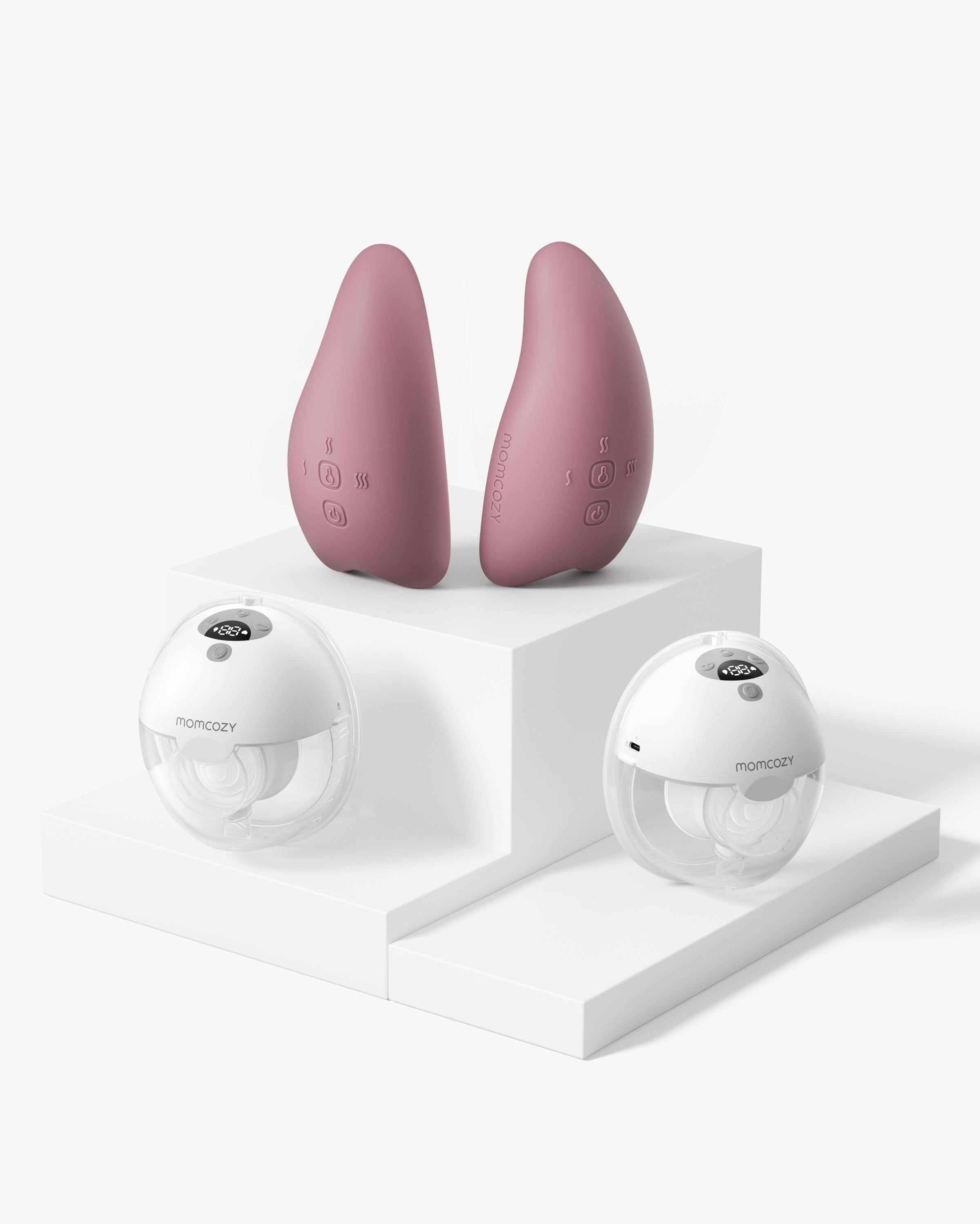 M5 Smart Heat Massager Bundle: Double M5 Smart Breast Pump and Double Breast Massager