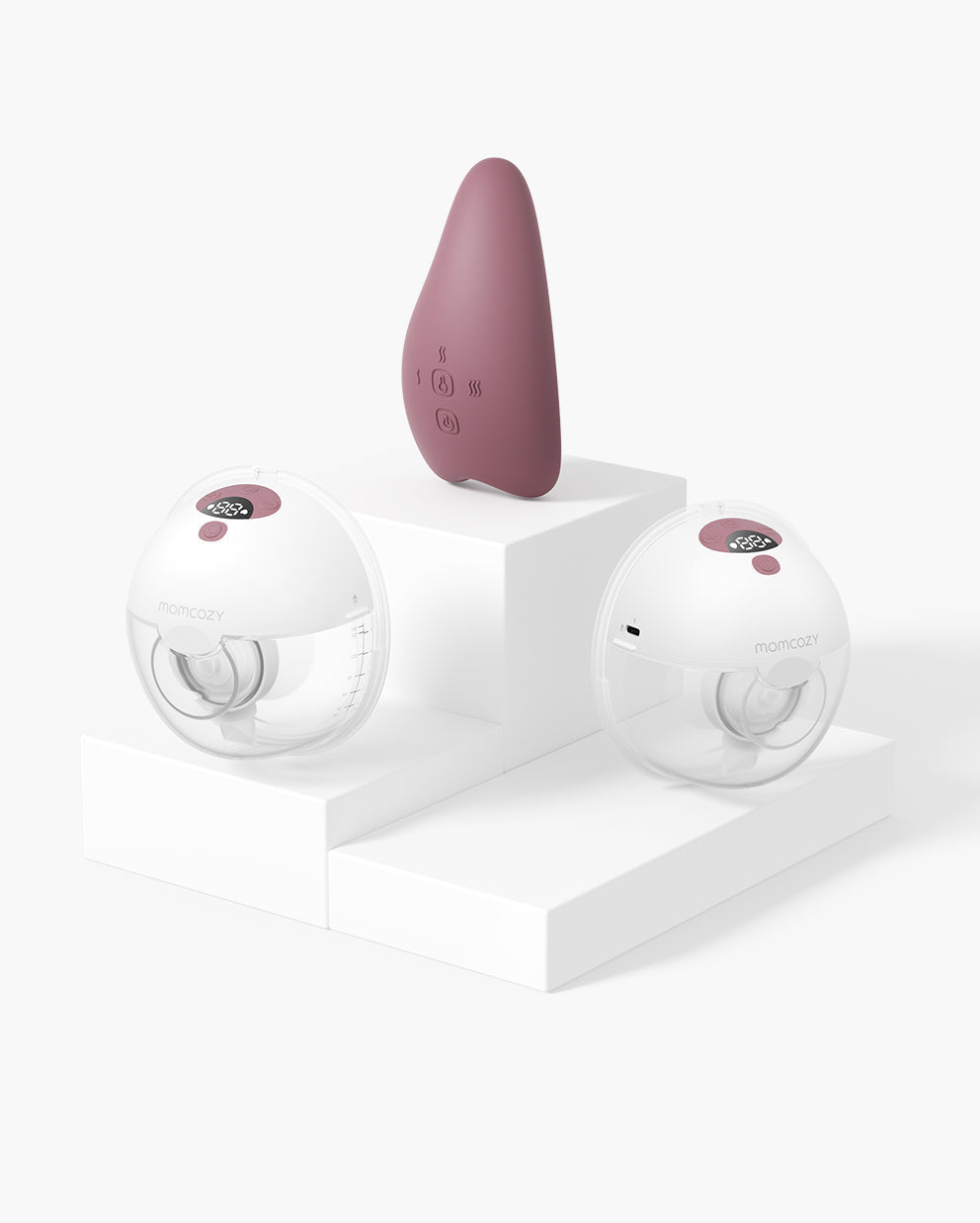 M5 Smart Massager Bundle: Double M5 Smart Wearable Breast Pump and One Breast Massager
