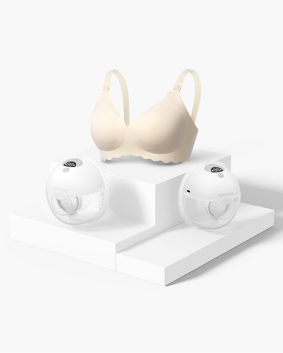 M5 Smart Bra Bundle: Double M5 Smart Breast Pump and Jelly Strip Bra(YN46)