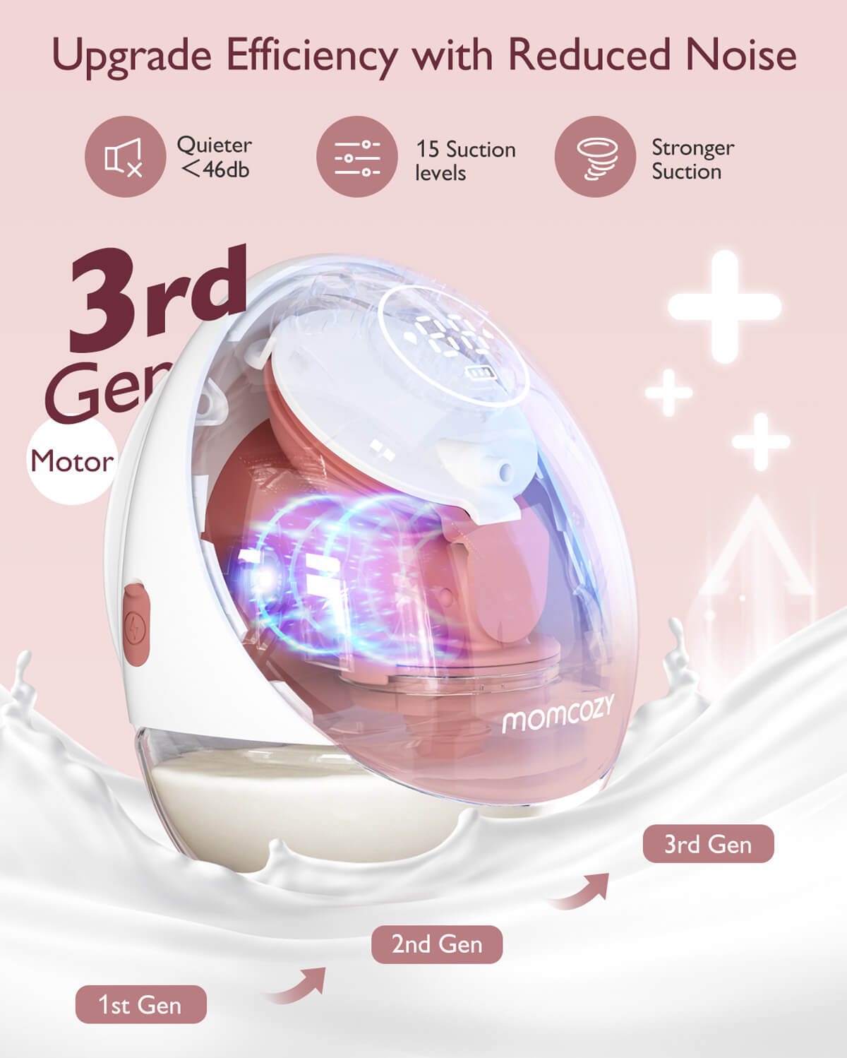 Pump & Clean Bundle: M9 Hands-free Breast Pump and KleanPal Pro Baby Bottle Washer and Sterilizer