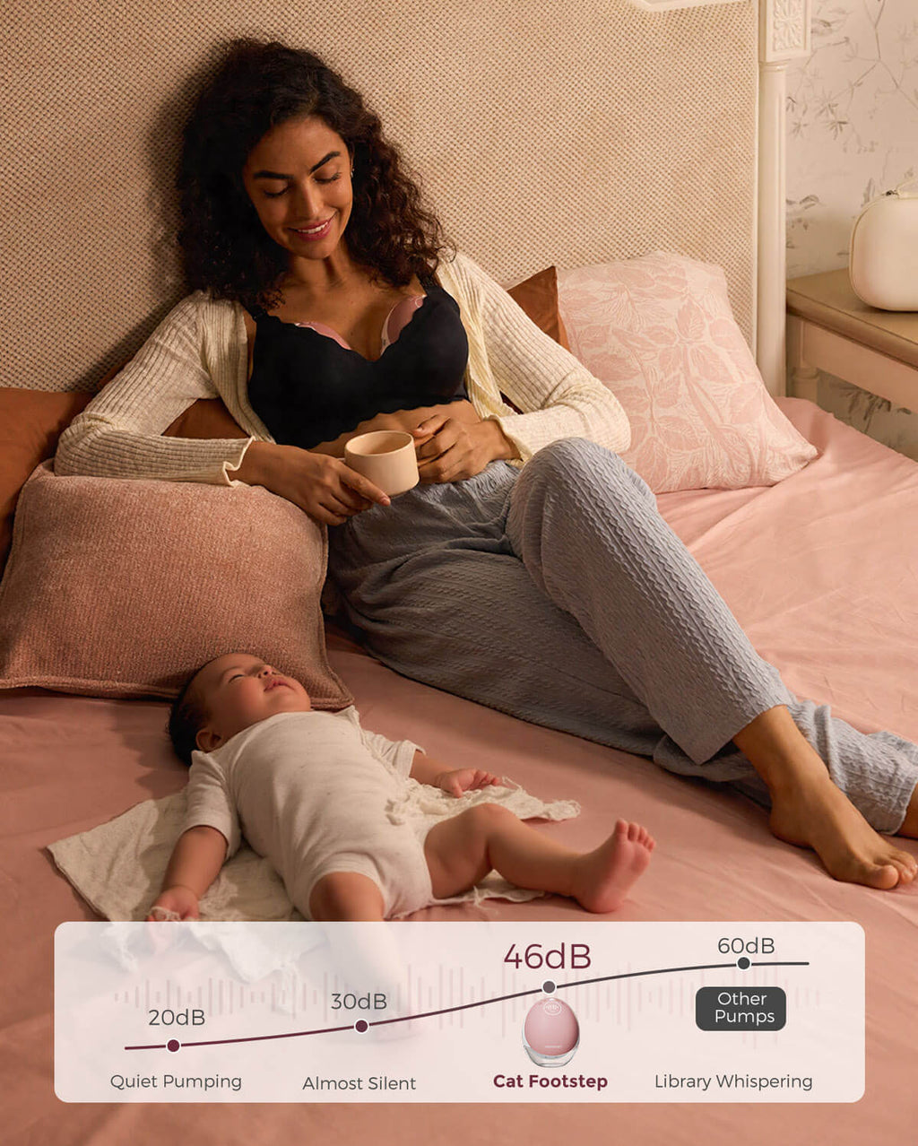 M9 Bra Bundle: M9 Breast Pump and YN46 Nursing Bra