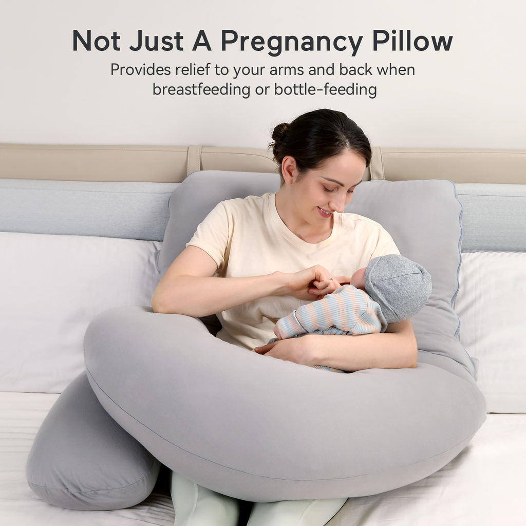 Huggable - U Shaped Cotton Maternity Body Pillow