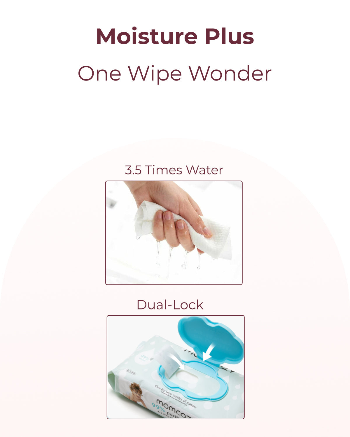99% Water Baby Wipes - Higher Level of Purity
