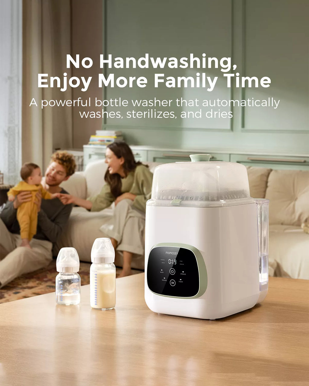 Time-Saving Cleaning Bundle: KleanPal Pro Bottle Washer + 120 Cleaning Tablets