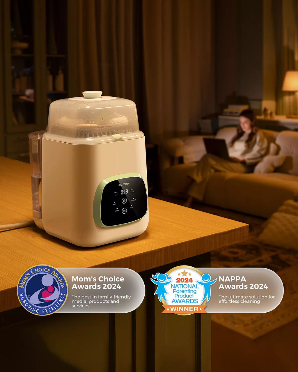 Pump & Clean Bundle: M9 Hands-free Breast Pump and KleanPal Pro Baby Bottle Washer and Sterilizer