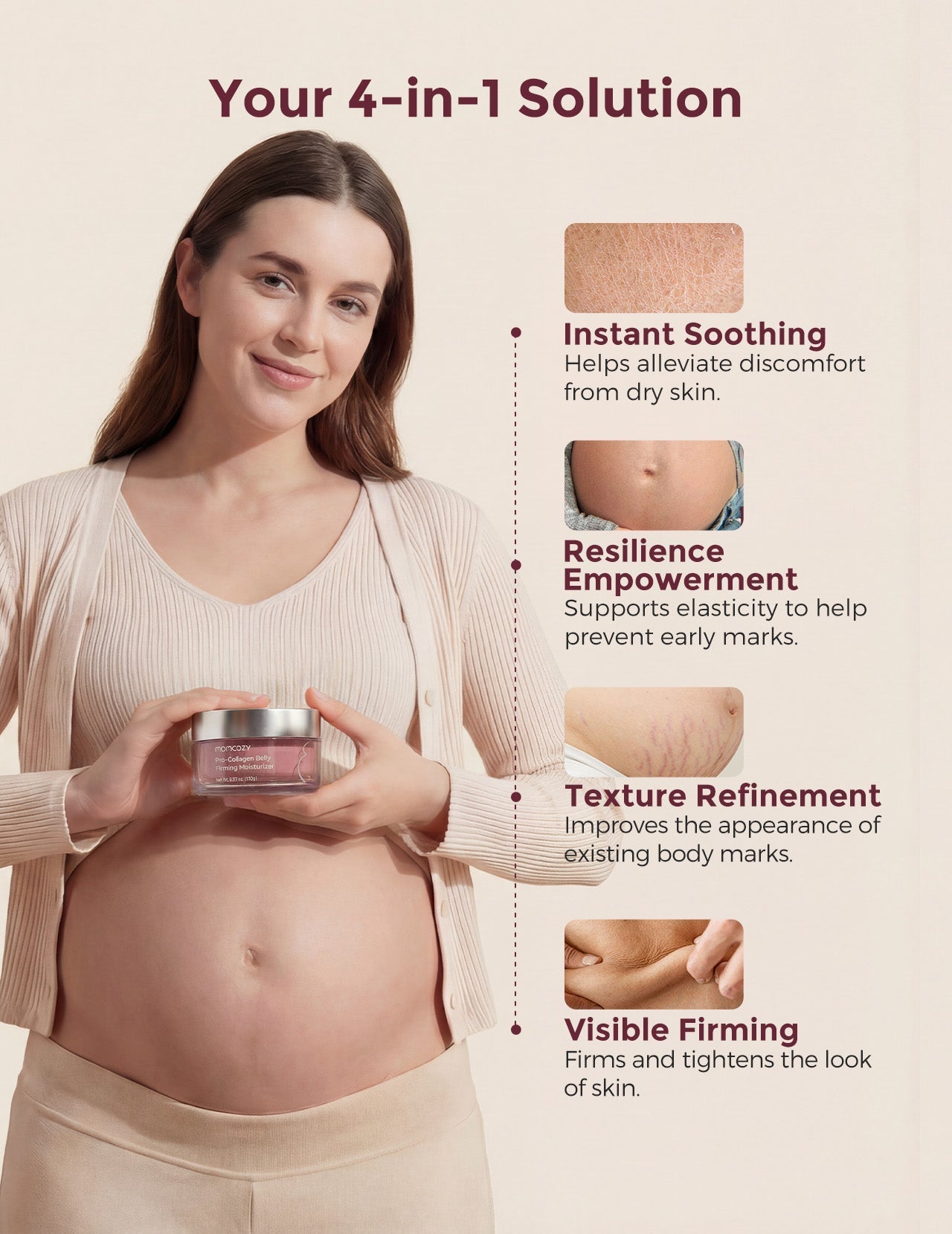 Momcozy Pro-Collagen Belly Firming Moisturizer
