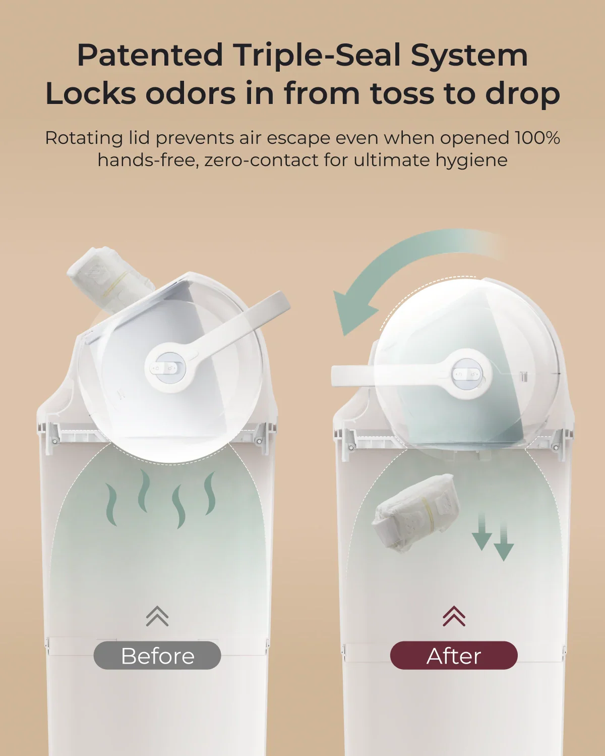 Momcozy Triple-Seal Diaper Pail
