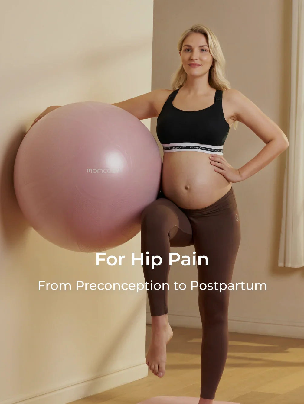 Ergonest Maternity Belly Band & BirthEase Maternity Ball Bundle