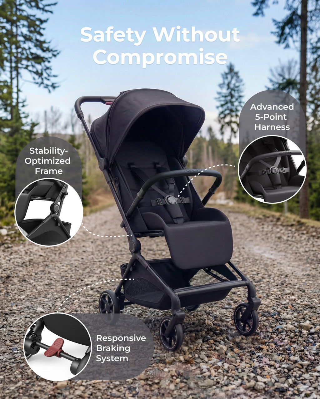Momcozy Tuckgo Travel Stroller